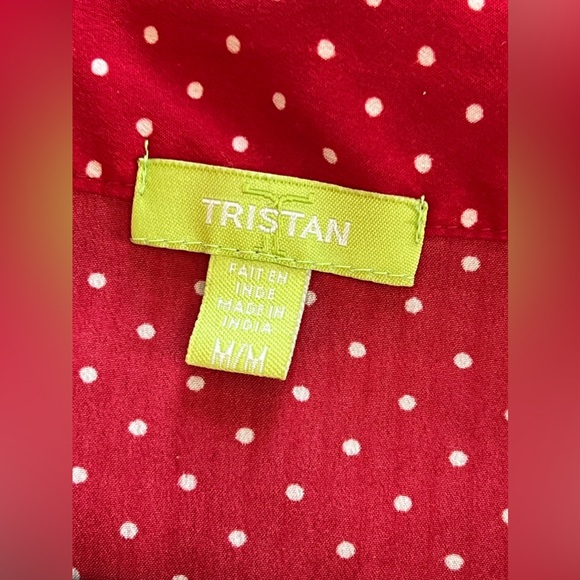 TRISTAN 1950’s inspire Polka Dots Shirt - Picture 2 of 7